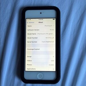 iPod Touch with Black Case